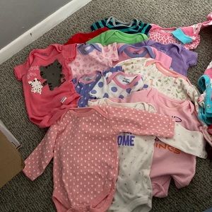 0-3 month lot of baby girl clothes